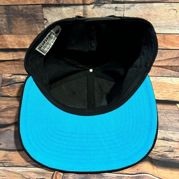 Six Flags Superman Hat Cap SnapBack Adjustable Black Blue Logo DC Comics Hero - Picture 6 of 7